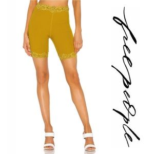 Free People Harlow Lace Trim Bike Shorts